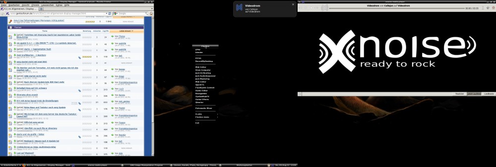 firefox fluxbox xnoise 